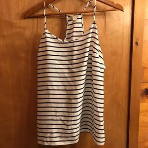 J.Crew White & Black Tank Top - Size 10